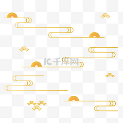 六边形纹身图案图片_中国风云纹图案线条