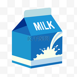图片_矢量食物牛奶