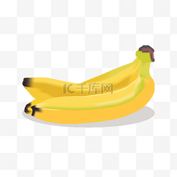 两根香蕉图片_：两根香蕉装饰插画