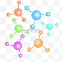 水分子宝宝图片_七彩分子