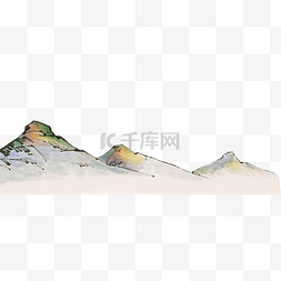 复古山脉图片_中国风古风复古山脉