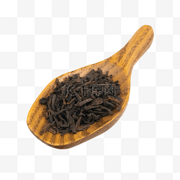 木质勺子茶叶