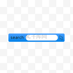 蓝色搜索按钮框