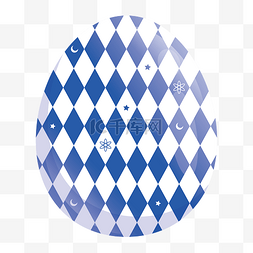 蓝色菱形图片_蓝色菱形复活节彩蛋