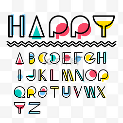 字母木纹图片_几何简约英文字母设计