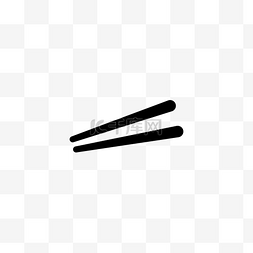 筷子上的面图片_黑色的筷子图标免抠图