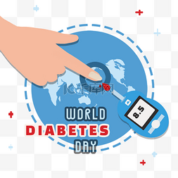 世界糖尿病日蓝色球体