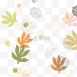 秋天枫叶装饰图案
