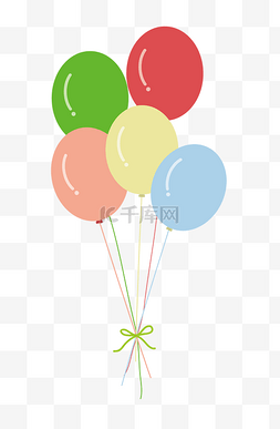 儿童节矢量气球