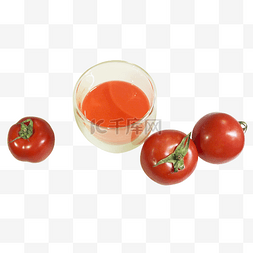 鲜榨番茄汁养生