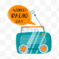 好看插图图片_好看的收音机world radio day