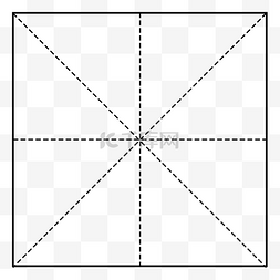 国潮复古仙鹤和菊花图片_复古黑色田字格