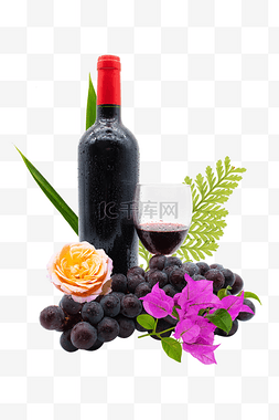 紫色水果葡萄酒