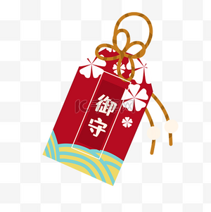 红色御守挂饰素材图片免费下载-千库网