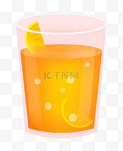 橙汁饮料杯图片_一杯美味橙汁