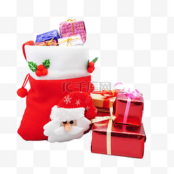 圣诞节礼物袋图片_圣诞节礼物袋和礼盒