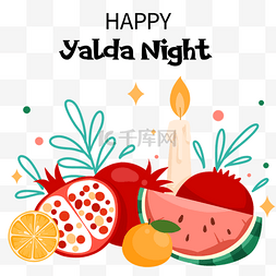 尔雅棉花糖图片_yalda night西瓜石榴主题摆件