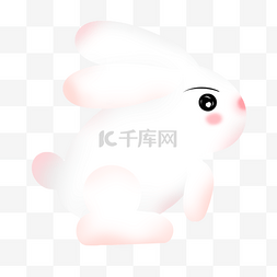 中秋节矢量月兔插画装饰