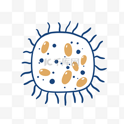 扁平细胞细菌触手PNG免抠素材