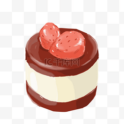 下午茶草莓小蛋糕