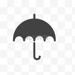 害羞的手拿雨伞图片_扁平化雨伞