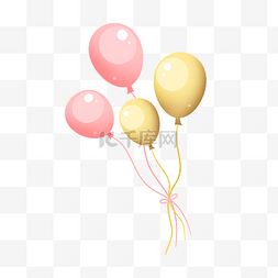 儿童节免费素材图片_彩色的卡通气球
