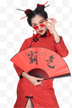 女人的手图片_手扶眼镜的人物真人