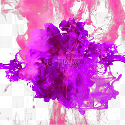 紫色炫彩抽象烟雾
