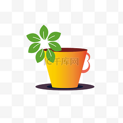 丁香茶杯花图标