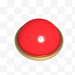 按钮立体金色图片_红色立体按钮