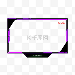 叠加立体图片_紫色抽搐直播流叠加ca框架