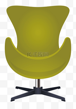 绿色椅子png图片_绿色椅子家具插图