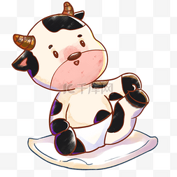 牛年新年牛牛创意小牛宝宝牛娃娃