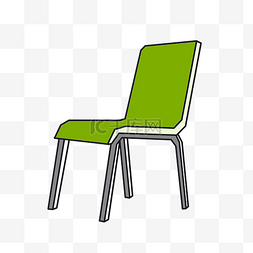 创意木质椅子图片_黄色的椅子装饰插画