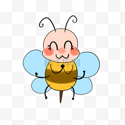 可爱采蜜蜜蜂