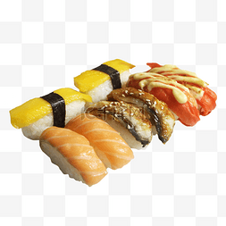 海鲜鳗鱼图片_日本寿司组合