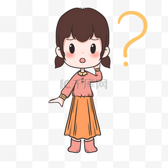 教育思考疑问问号免抠元素学生思考疑问问号免抠元素卡通教育思考疑