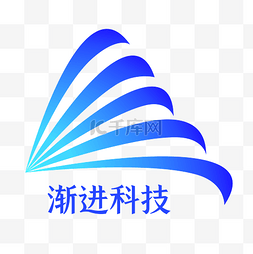 蓝色简约科技LOGO