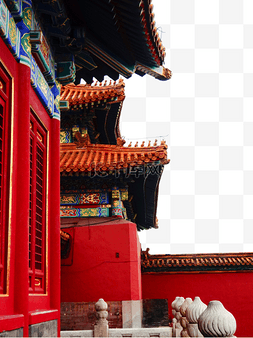 故宫瓦墙图片_北京故宫