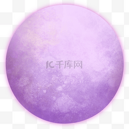 紫色月光卡通效果