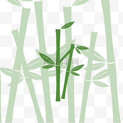 植物卡通竹子图片_卡通绿色竹子免抠png