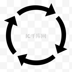 循环箭头图片_箭头图标icon循环