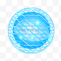 蓝色圆球科技