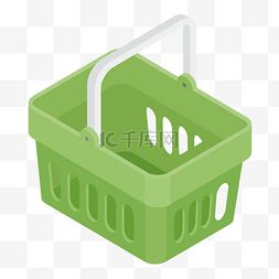 绿色购物篮子图片_绿色购物篮子矢量图