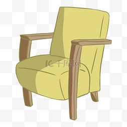绿色椅子卡通家具