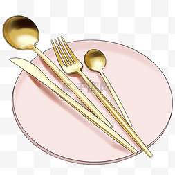 盘子勺子叉子图片_ 勺子餐具