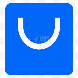 蓝色简洁图片_蓝色简洁购物APP图标