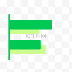绿色柱图片_绿色柱形图标免抠图