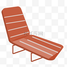 棕色躺椅图片_棕色卡通躺椅