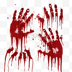 恐怖滴血的图片_可怕的血手印